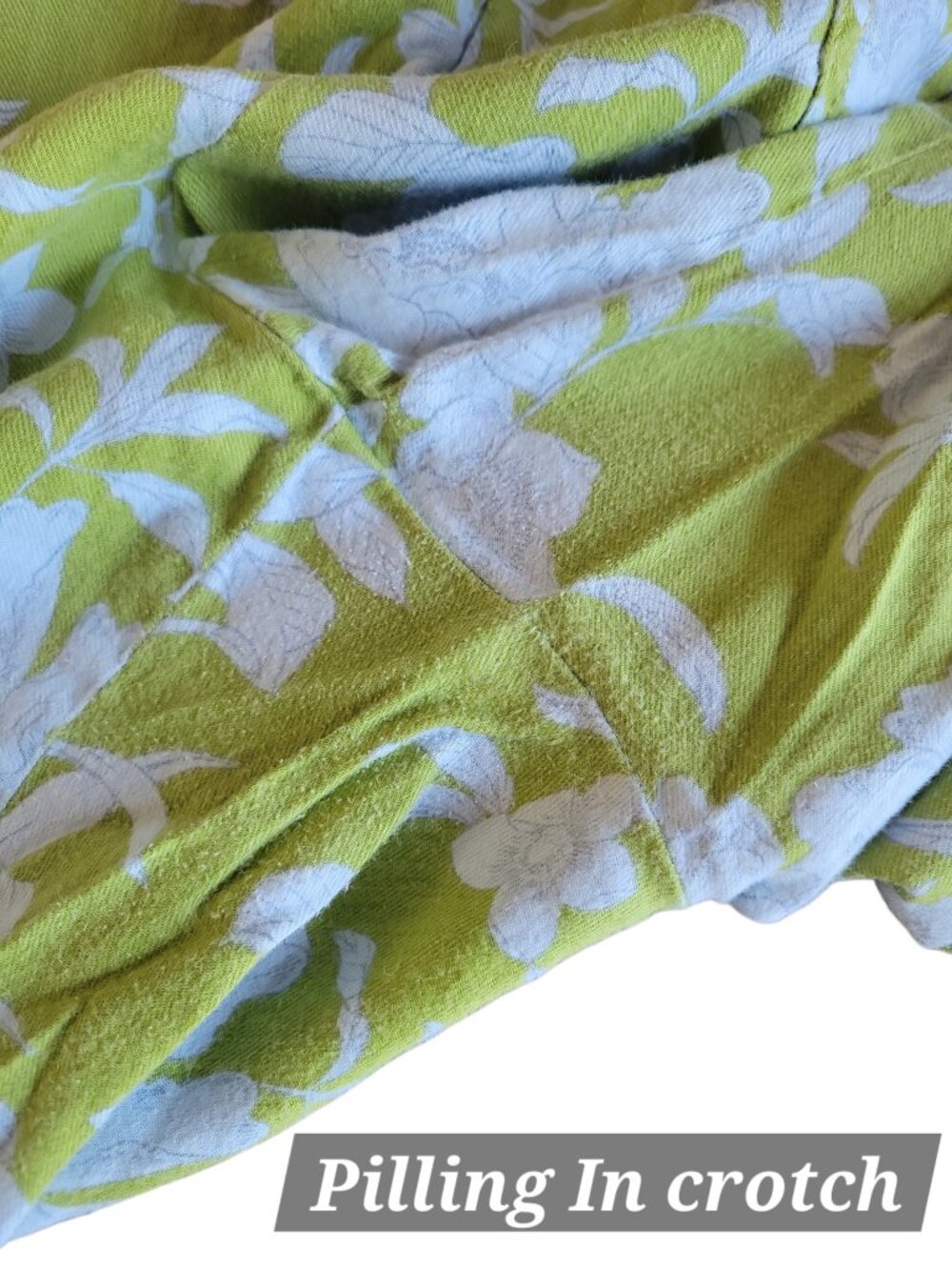 Maeve by Anthropologie Green and Blue Leaf Print London Wide Leg Pants Size XL - Picture 9 of 12